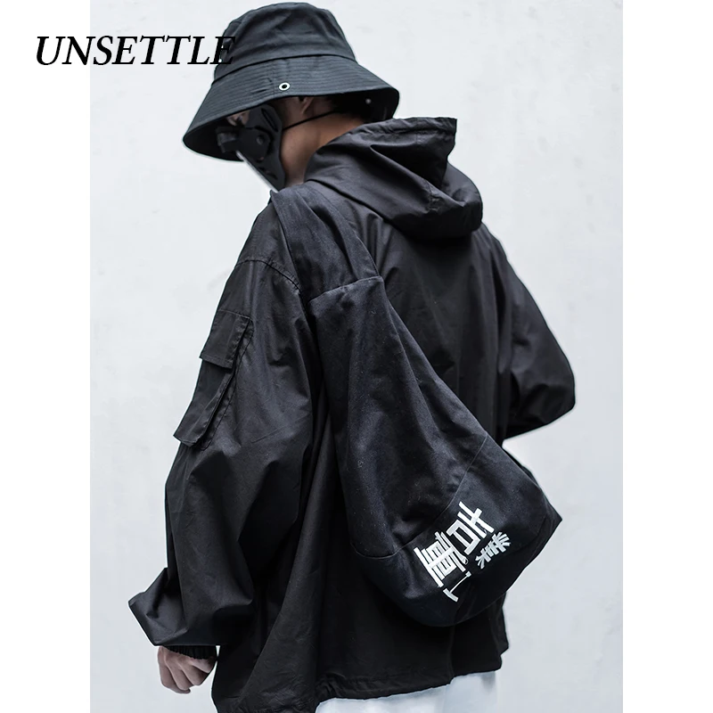 UNSETTLE 2020SS мужские/женские мужские куртки с капюшоном и вышивкой тактика плеча
