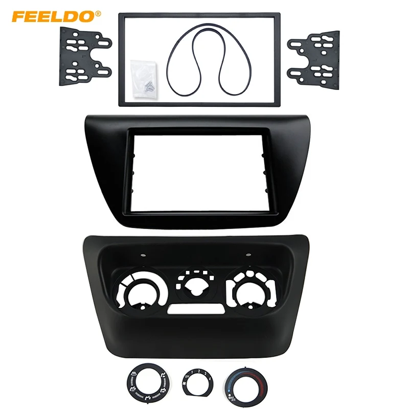 FEELDO Автомагнитола 2DIN панель рамы для Mitsubishi Lancer IX стерео Dash комплект DVD рамка+ центр AC часть управления#6127