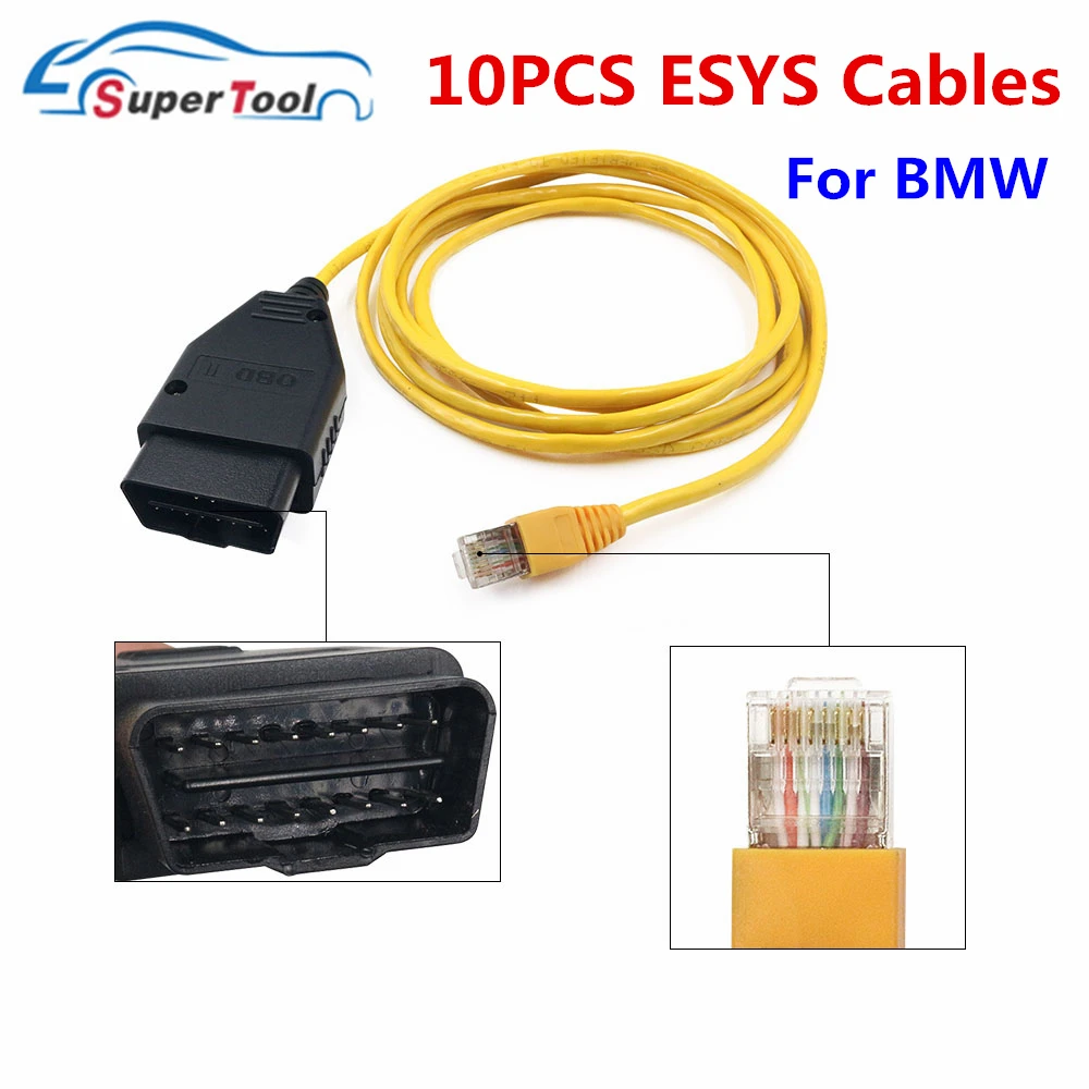 

10Pcs/Lot E-SYS For BMW F-Series ICOM ENET Cable ESYS Coding Cable For BMW Programming E-SYS ICOM Coding Hidden ENET Data Tool