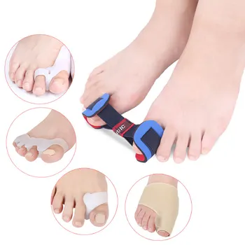 

9pcs/set Thumb Orthosis Correction Hallux Valgus Pedicure Socks Separator Orthopedic Splitter Pad Toe Braces Foot Care Tools
