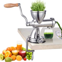 Manual Wheatgrass Juicer Extractor Stainless Steel Auger Slow Squeezer Fruit Wheat Grass Vegetable Orange Juice Press Machine 1