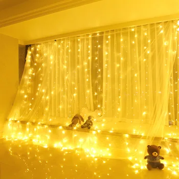 3x 1/3x 3/3X2M Garland Gordijn Led Ijspegel String Lights Kerstmis Fairy Lights Garland outdoor Thuis Voor Party Garden Decoratie