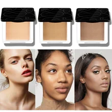 Pudaier бронзатор прессованная пудра база для макияжа лица основа Гладкий тонкий хайлайтер пудра торт макияж отделка матовый контур
