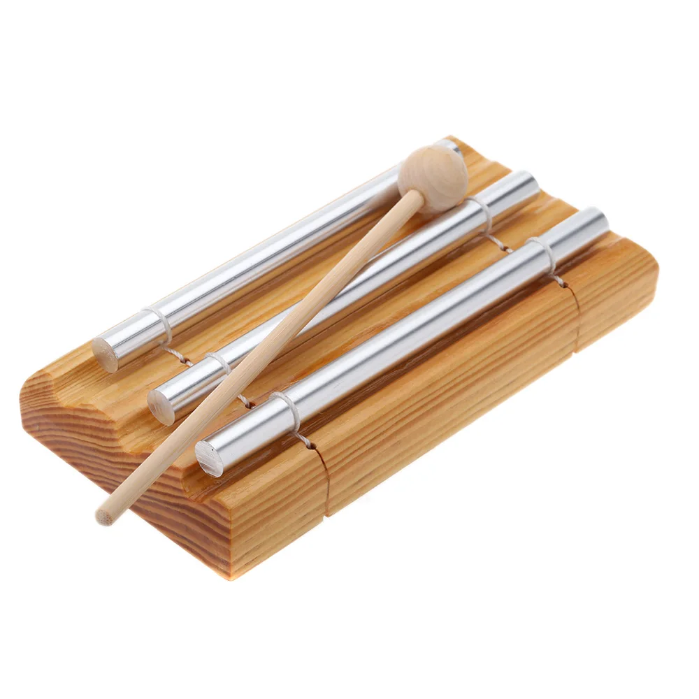 

Hot Sale Percussion Musical Instrument Three Tone Energy Chime with Mallet Exquisite Kid Children Percussion Instrument