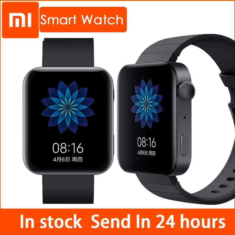 Xiaomi Smart Mi Смарт часы GPS NFC Wi Fi ESIM телефонный звонок Браслет Android наручные спортивные