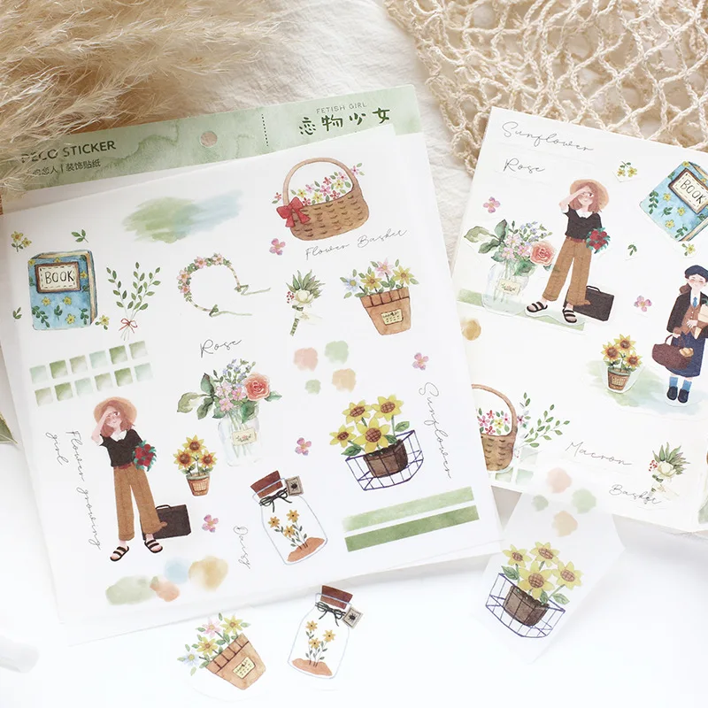 30 компл./лот Kawaii канцелярские наклейки Фетиш девушка дневник декоративные Мобильный наклейки Скрапбукинг ручные поделки наклейки