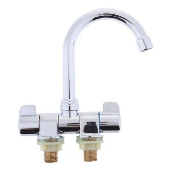 

360° Foldable Rotation Hot ＆ Cold Water Kitchen Faucet Tap For Boat RV