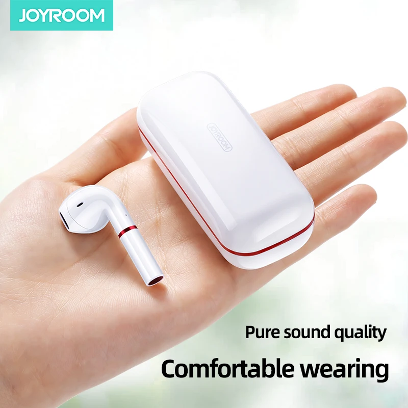 JOYROOM JR T06 мини наушники TWS Bluetooth 5 0 сенсорный Управление Спорт гарнитуры с Зарядка