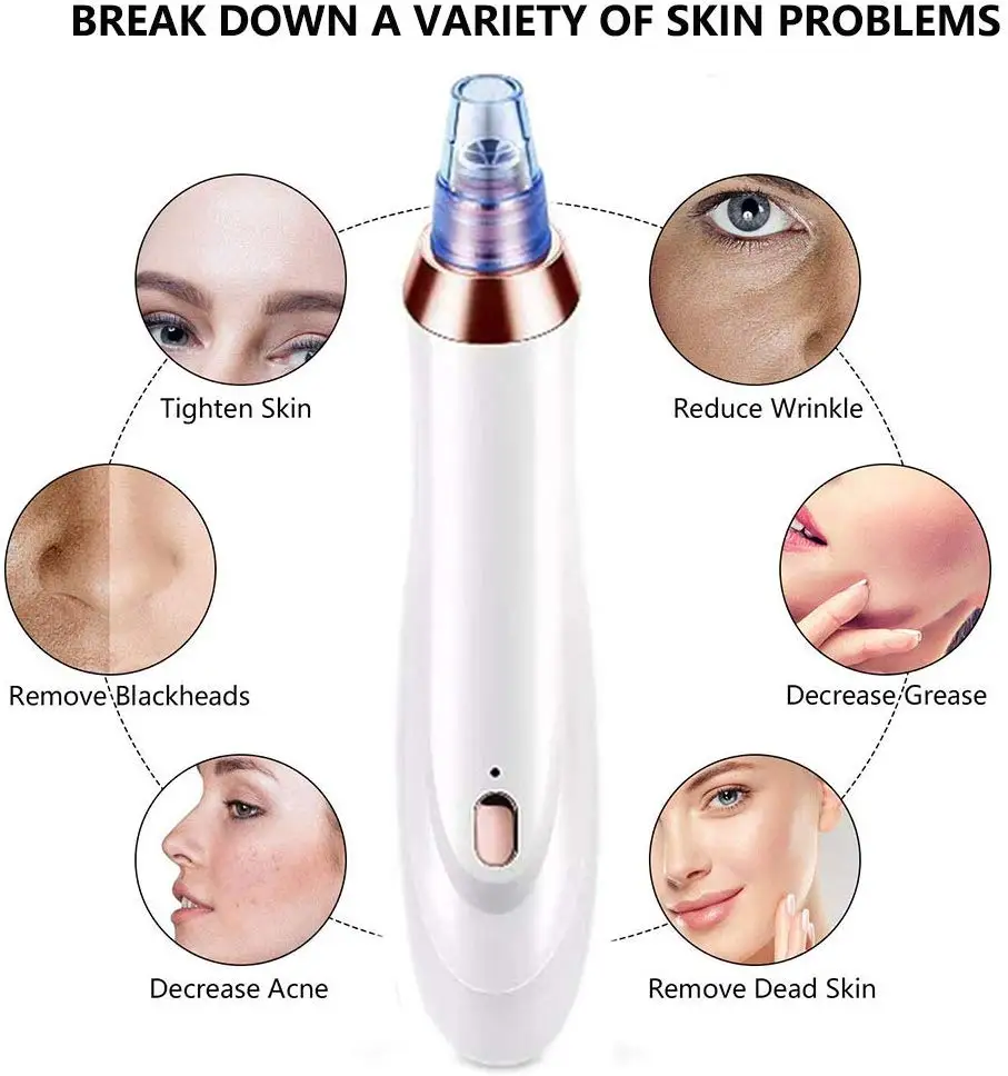 Blackhead Vacuum Remover Cleaner Pore Suction Electric Pimple Extractor Acne Removal Tool Professional Facial Care Tools 4
