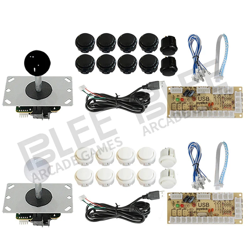 2 players Arcade Joystick DIY Kit Zero Delay USB Encoder To PC PS3 Sanwa Joysticks and Push Buttons For Mame | Спорт и развлечения