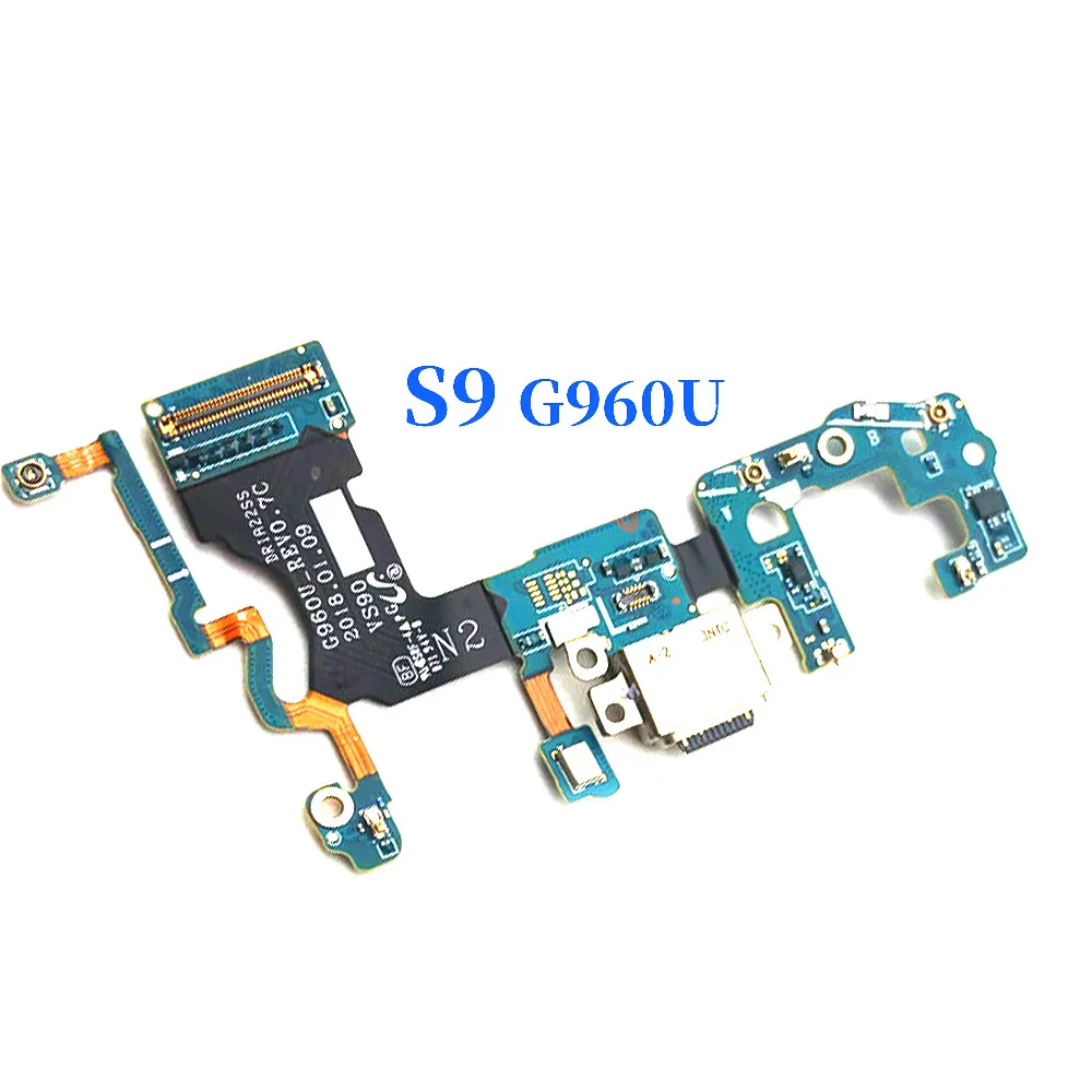 Для samsung Galaxy S9 Plus G960F G965F USB Гибкий кабельный порт зарядное устройство разъем док-станция вилка плата компонент запасные части