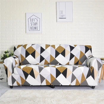 

2020 New Stretch Sofa Covers Furniture Protector Polyester Couch Cover l 1/2/3/4-seater Arm Chair Cover for Living Room