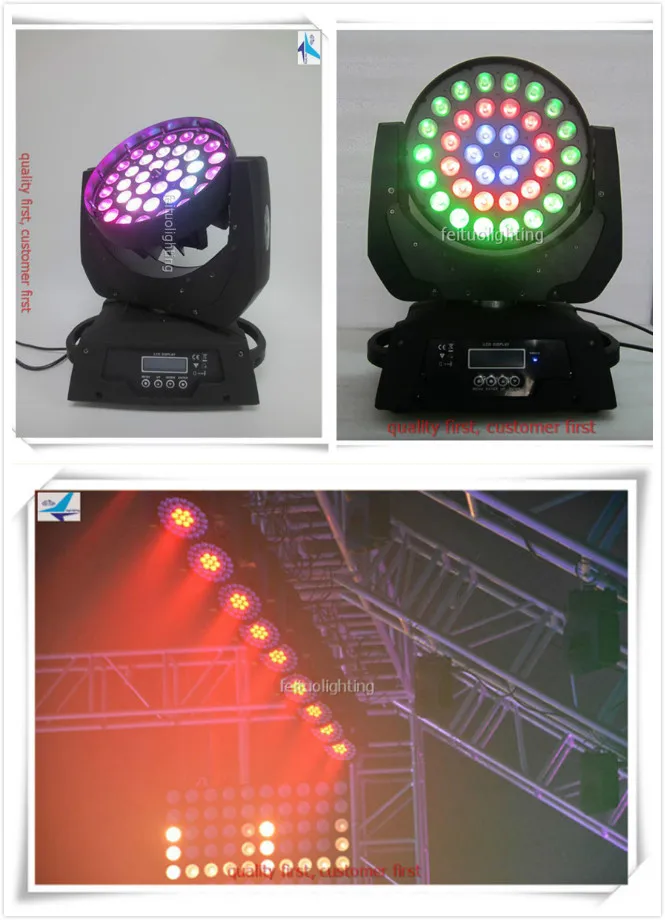 H-Dj оборудование zoom 36x15 Вт rgbwa 5в1 dmx луч СИД мыть движущаяся головка Лира кольцо управление для Рождество вечерние и свадебные