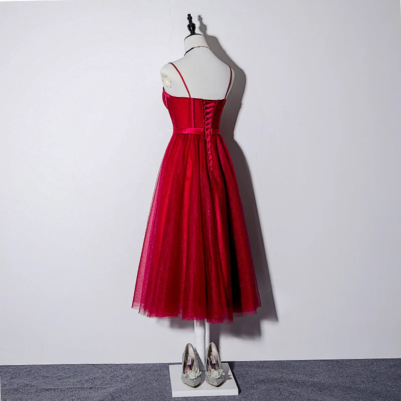 Это Yiiya платье для выпускного вечера Элегантное платье без бретелек vestidos de gala размера плюс без рукавов Бордовое платье женские вечерние платья OY177