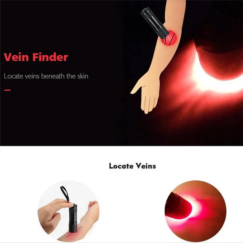 Infrared Vein Imaging Red Light Torch Vein Viewer Finder Device Nurses Helper