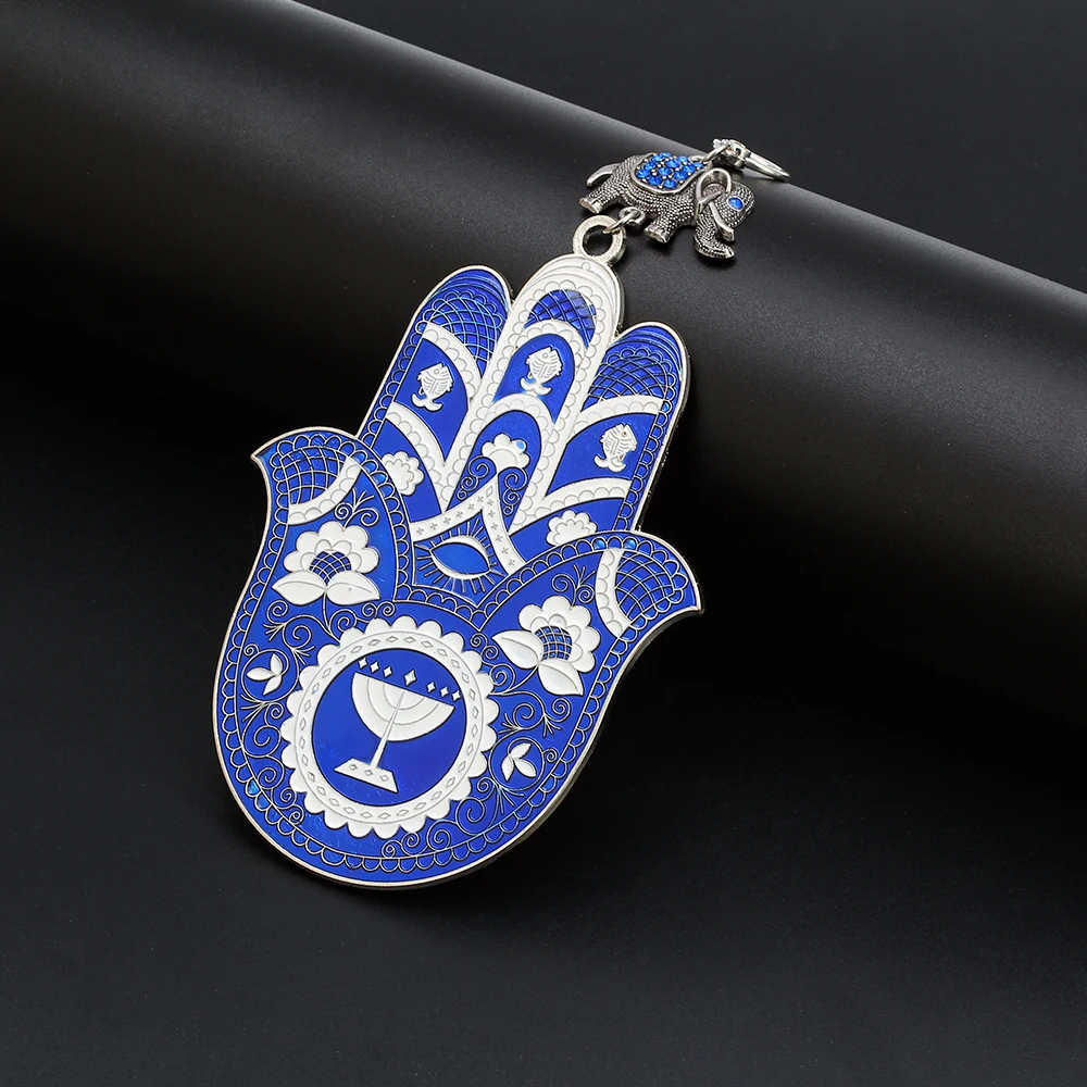 MEIBEADS 1 шт. индейки Подвески в виде руки хамсы кулон настенный синий ожерелье от сглаза подходит украшение дома подвески для вечеринок ювелирные изделия