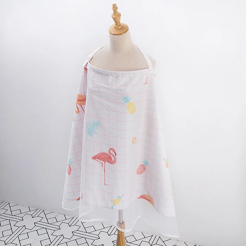 Pattern C Хлопковый дышащий чехол для грудного вскармливания, детский передник для кормления, шарф, Детское Пончо для грудного вскармливания, чехол для коляски 70*110 см - Цвет: Pattern C