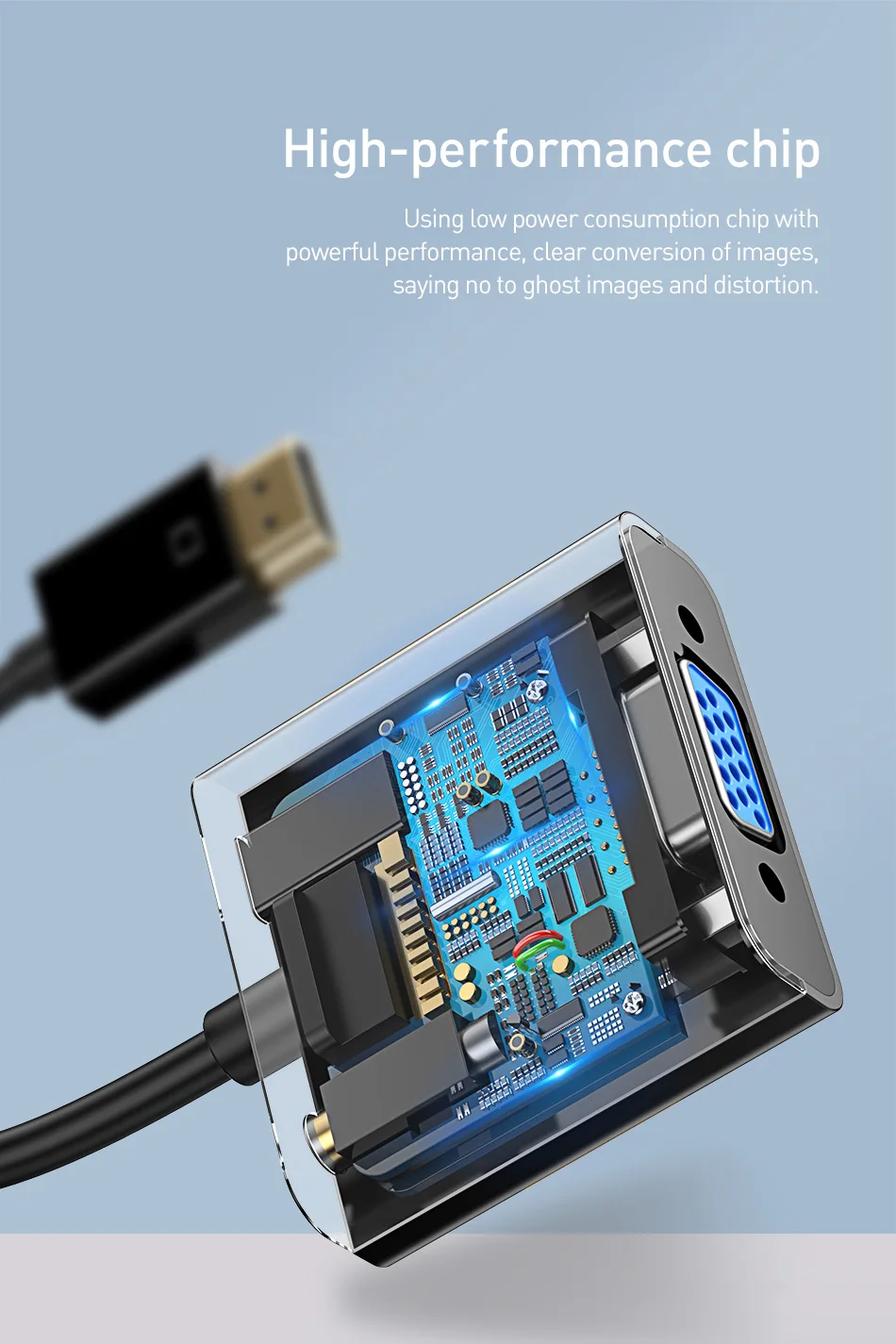 Baseus HDMI к VGA Кабель-адаптер 3,5 мм разъем аудио конвертер адаптер для MacBook Pro PS4 Chromebook tv Box проектор HDMI кабель