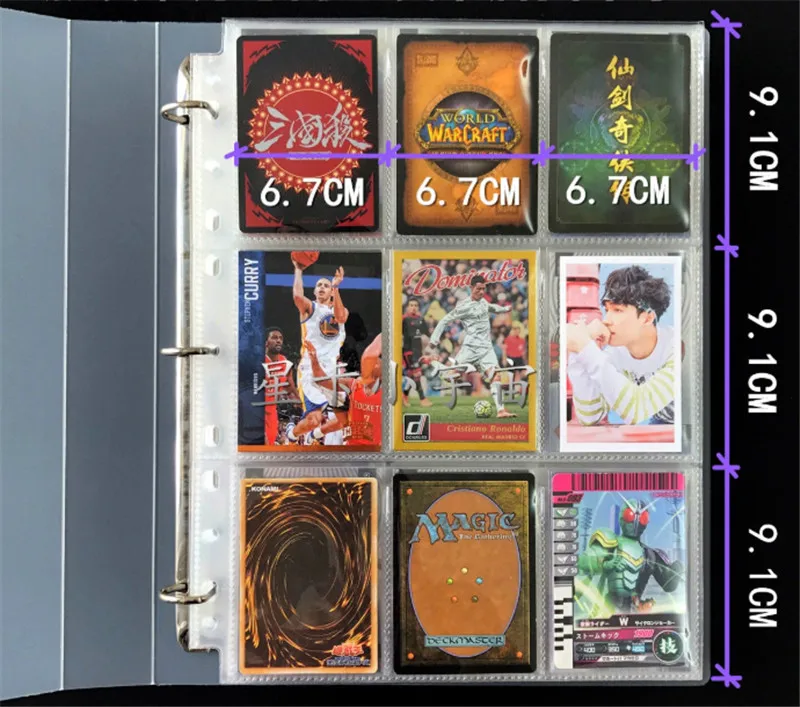 binder with 50 pages 900 карт емкость держатель карты связывающие Альбомы для CCG MTG Magic Yugioh настольные игры карты Книга рукав держатель - Цвет: binder with 50 pages