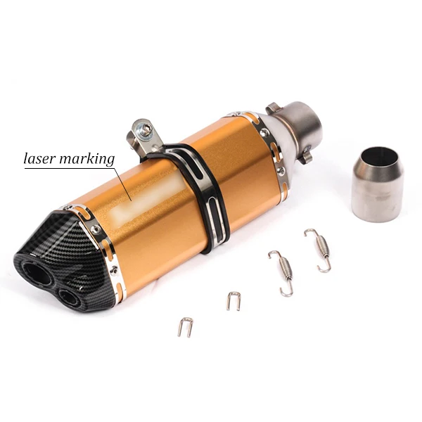 Новое поступление мотоцикл для глушителя глушитель выхлопной трубы для YAMAHA R1 R3 R6 FZ1 FZ6 TMAX CBR CB400 Z750 Z800 GSXR ER6N ER10N - Цвет: B