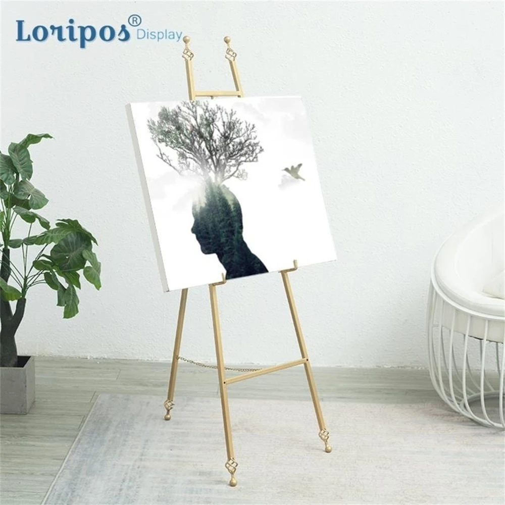 Racke Photo Wedding Poster Floor Stand Iron Art Oil Painting Door Signage Welcoming Sign Frame Display Bracket | Дом и сад