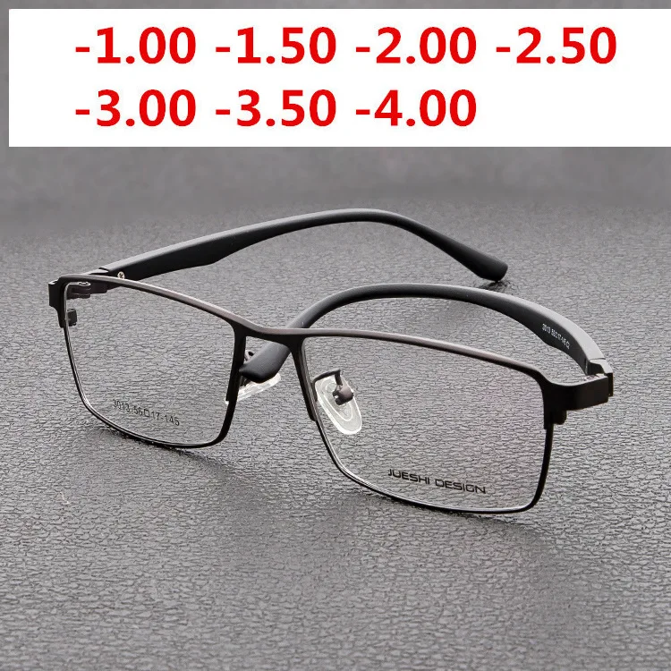 

.0 -1.5 -2.0 -2.5 -3.0 -3.5 ~-5.0 Myopia Memory Optical Glasses Half Frame Finished Eyewear Men Women Shortsighted Eyeglasses NX