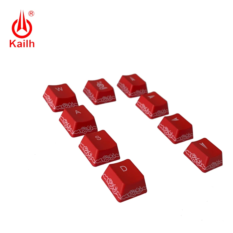 Kailh китайский стиль коробка переключатель колпачки 1u Синий Красный pbt keycap для игр механическая клавиатура MX