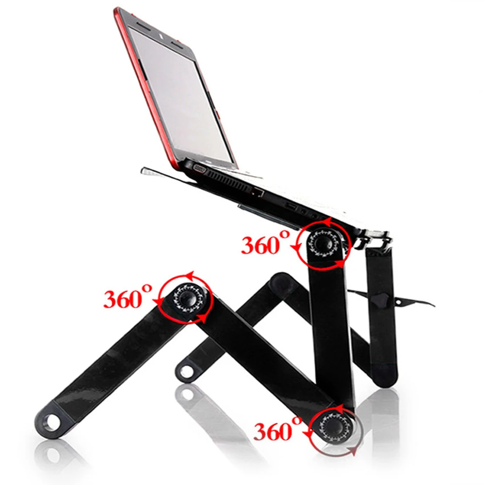 

Adjustable Laptop Table Stand With Folding Holder Stand Notebook Desk bed For Netbook Or Tablet With Mouse Pad Computer Desks