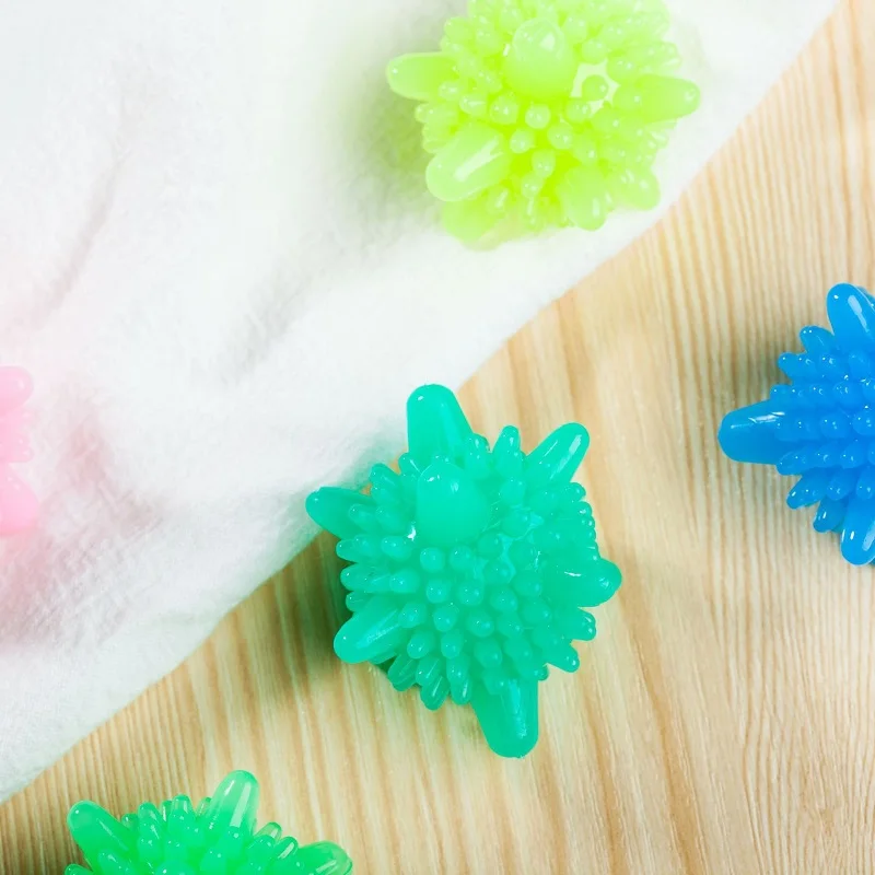 Reusable Magic Laundry Ball for Household Cleaning Washing Machine Clothes Softener Starfish Shape PVC Solid Cleaning Balls
