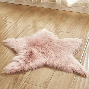 

Carpet for bedroom pentagram plush star shape fluffy home decoration baby room area