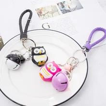 BS-029P мультфильм сова Сияющий звук делая автомобиль брелок милый женский брелок со стразами чехол для телефона подвеска
