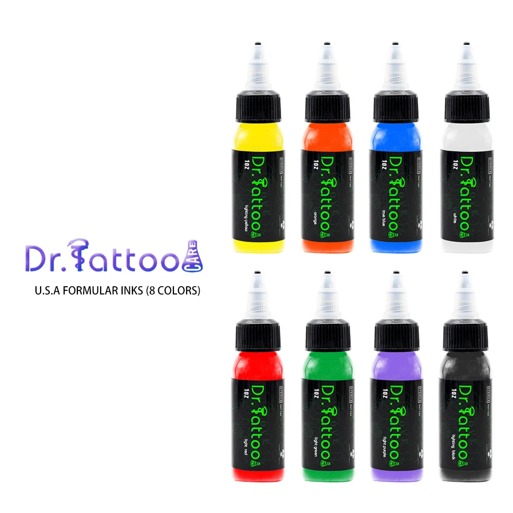 FreeShippingDrTattoocareProfessionalTattooInkPigment1ozSetUSA