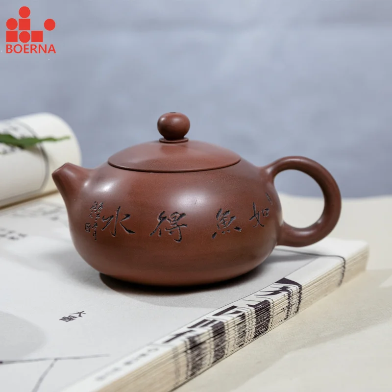BOERNA-150ml-nixing-Teapot-with-Natural-Material-Environmental-Health-Small-and-Delicate-Safe-Packing-Xishi-Kettle.jpg Boerna 150Ml Nixing Teáskanna Természetes Anyaggal Környezeti Egészségi Állapot Kicsi És Finom Biztonságos Csomagolás Xishi Vízforraló Teahoz - Image 3