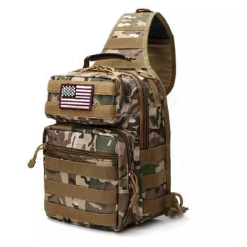 

Waterproof Outdoor Hunting Camping Chest Bag Molle Military Tactical Crossbody Bags 7L Hiking Climbing Single Shoulder Bag