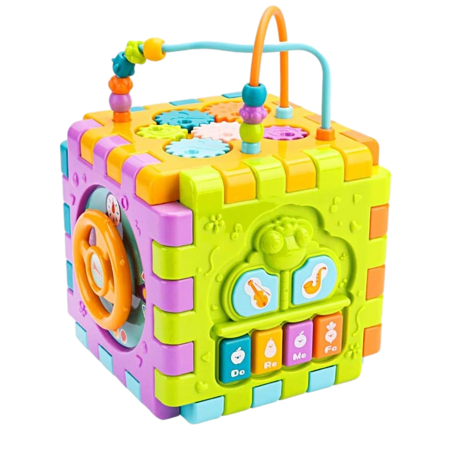 Asesorar Discriminación servilleta Cubos de juguete de actividades para bebé, caja educativa de juegos con  forma Montessori, para desarrollo infantil, 6 en 1|Juguetes de clasificar,  encajar y apilar| - AliExpress