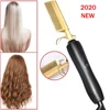 Hair Curlers Electric Curling Brush Hot Comb Ceramic Hair Brush Hair Straightener Comb  2 in 1 Straightening Curling Iron 1