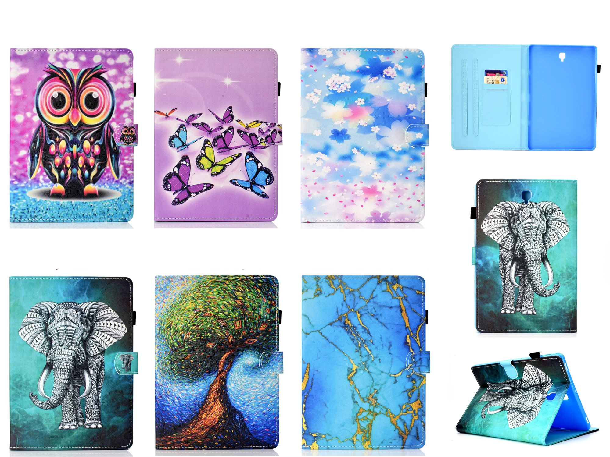 Etui тонкий PU кожаный чехол для Samsung Galaxy Tab S4 10 5 дюймов T830 T835 SM-T830 Smart Cover Чехол Funda
