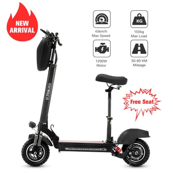 

[EU STOCK] E5 Electric Scooter Folding Electric Skateboard 10 Inches VacuumTire 600W 40KM/H DiscBrake 120KG patinete eletrico