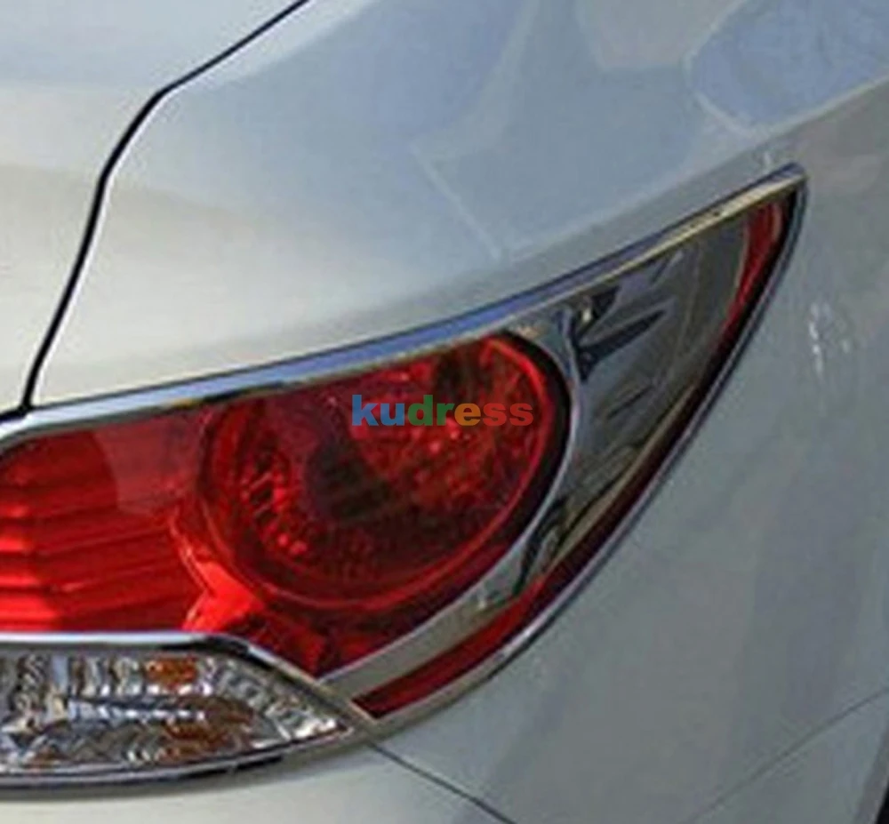 Для hyundai Verna 2010 2011 2012 автомобильный Стайлинг хромированный задний Головной фонарь Крышка лампы отделка рамка молдинг гарнир объемный
