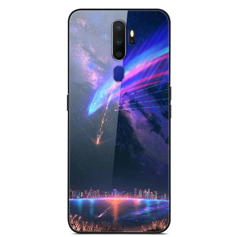 Для OPPO A9 чехол из закаленного стекла жесткий чехол для телефона для OPPO A9 A 9 A 5 TPU бампер чехол s для OPPO A5 A11X - Цвет: 13