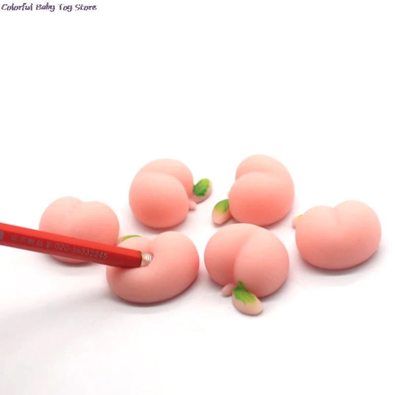 Soft Squishy Peaches Cream Scented Super Slow Rising Stress Relief Squeeze Toys Party Xmas Gift For Kids 3.5*3.5CM fidget toys anti stress toy decompression toy squishy toys stress balls sensory toys release pressure toy stress relieving toy