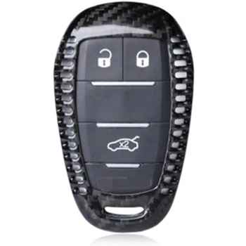 

Carbon Fiber Car Key Fob Cover Case for Alfa Romeo Giulia Stelvio 2017 Smart Car Remote Key Shell Accessories