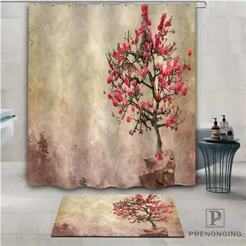 

Custom tree-art (1) Waterproof Shower Curtain Doormat Home Bath Bathroom Polyester Fabric Multi Sizes#2019-01-12-306