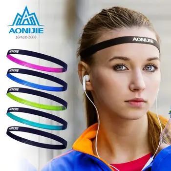 

Outdoor Football Yoga Running Women Men Yoga Hair Bands Sports Headband Anti-slip Elastic Rubber Sweatband Accessories