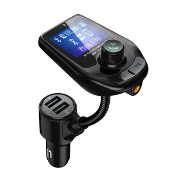 

Audio Adapter Multifunction For Car ABS Support TF Card Universal Bluetooth FM Transmitter Dual USB Ports MP3 Player Wireless