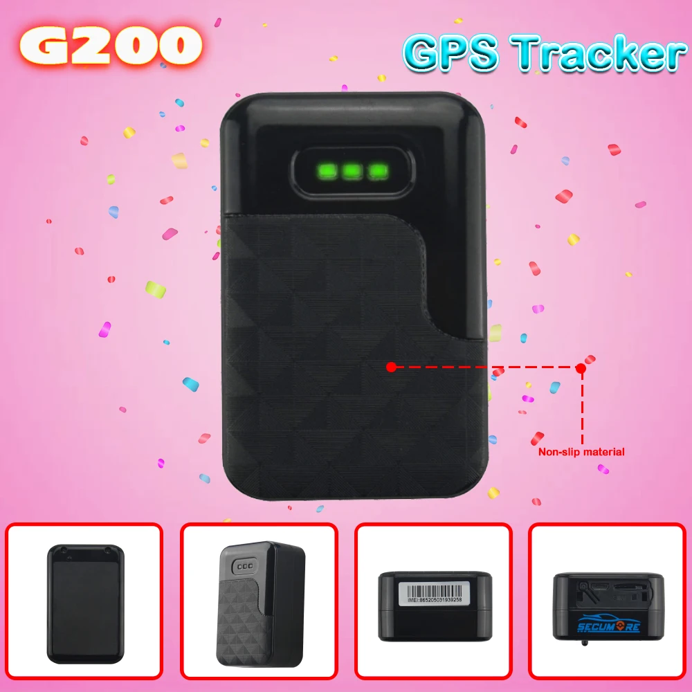 

G200 Vehicle GPS Tracker 6000mAh Battery Super Magnet Waterproof Listen In SMS Web APP Tracking Device Car Asset GPS Tracker