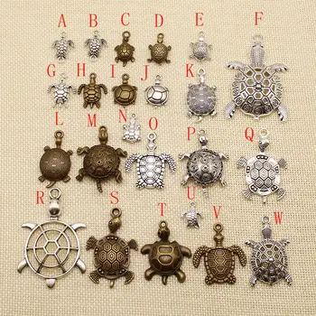 

20 Pcs Metal Bronze Silver Color Tortoise Charms Pendant For Jewelry Making Bracelet Charms Metal Charms For Jewelry Making