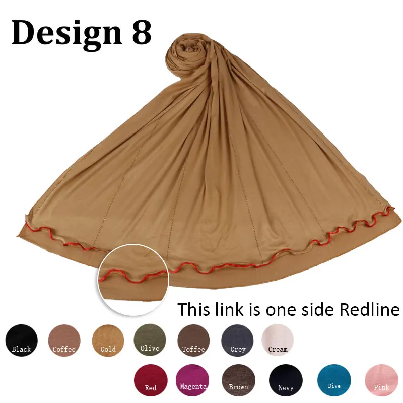 

D08-Multicolor Soft Cottonstretchy Jersey Hijab Scarf with stones for muslim Islamic women shawls and wraps Head Scarves