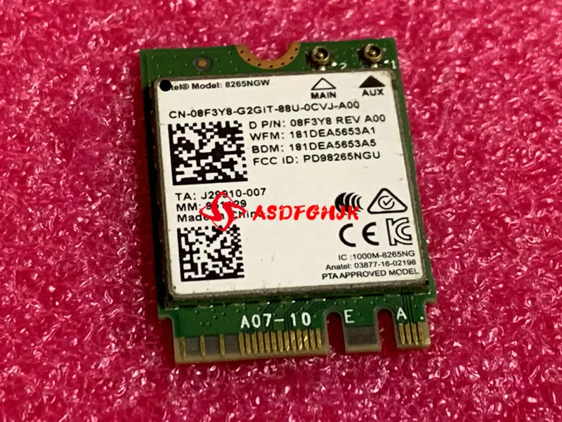 Genuine 8265NGW Dual Band Wifi senza Fili Bluetooth M.2 Scheda FOR Dell ...