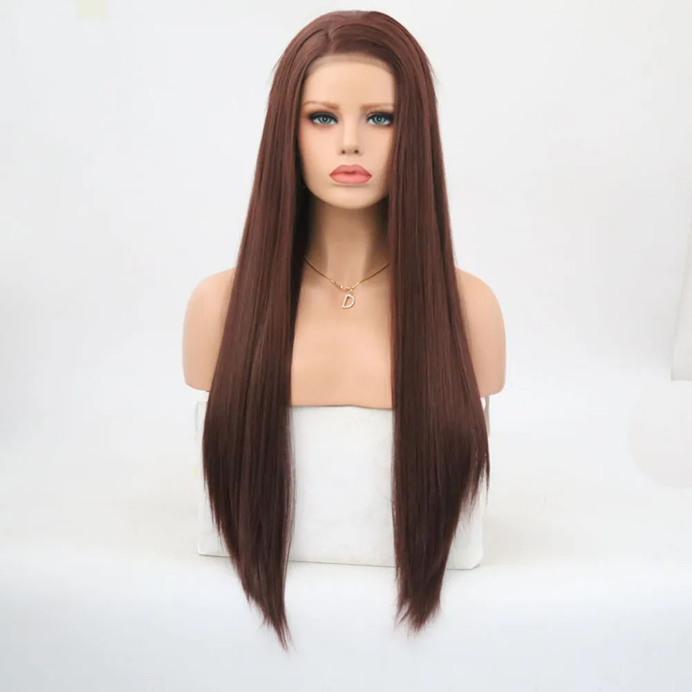 calor perucas sintéticas de renda frontal cabelo